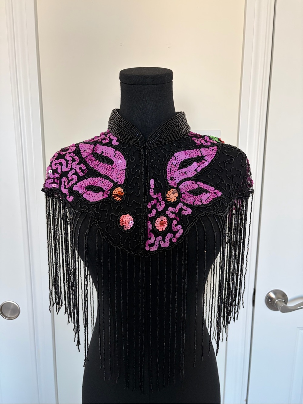 Butterfly Sequin Fringe Cape – Festival, Party & Cosplay 🦋